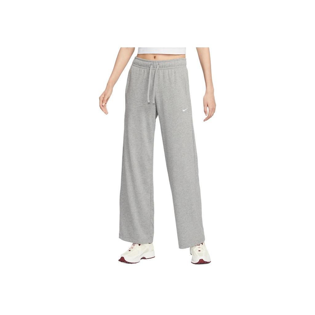 Nike Sportovní oblečení Pohodlné Měkké Šetrné k pokožce Módní Volné Pletené Sportovní Kalhoty se Širokými Nohavicemi Dámské Spodky Tmavě šedá II1870-063