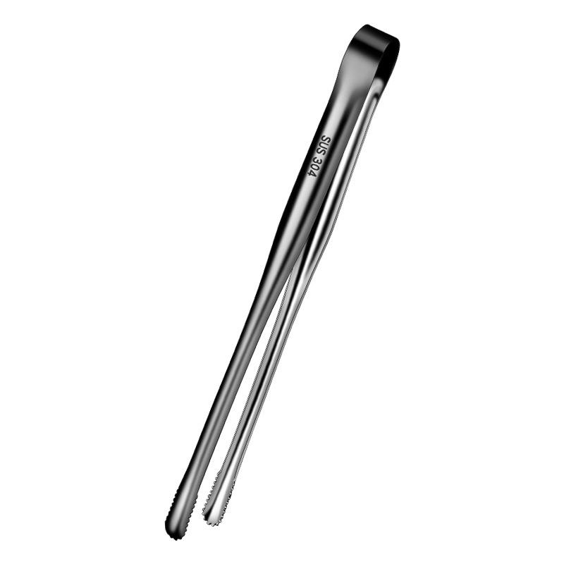 Stainless Steel 304 Kitchen Tongs for Serving Food - Ideal for Ice, Fruit, Bread, Frying, BBQ, and Grilling.