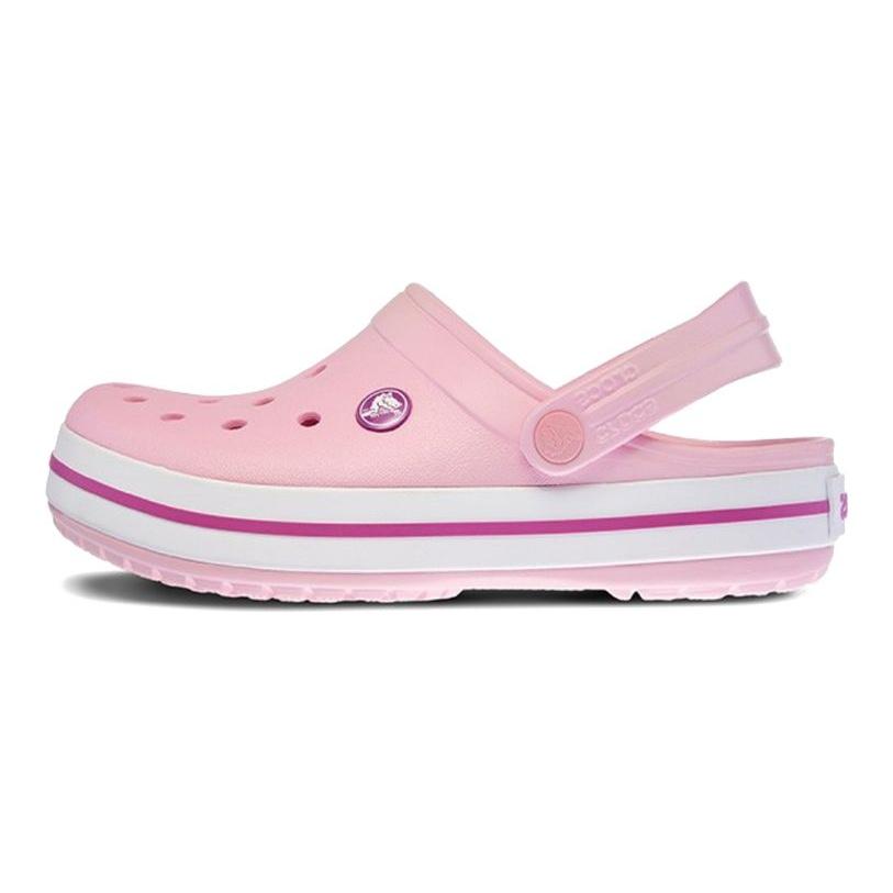 Crocs Crocband Lehké Prodyšné Protiskluzové Odolné Plážové Dřeváky Unisex Sandály Růžové Fialové 11016-6MB