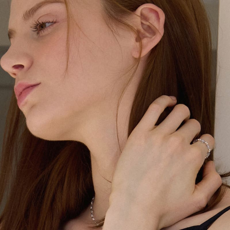 PAIGEFLYNN JEWELRY [925 Silver] Drizzle Bead Ring