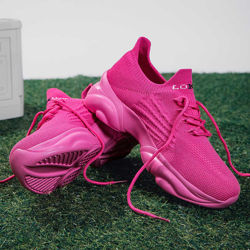 Fashion Massive Thin Heel Women's Shoes Size 43 44 45 Casual White Ladies Sneakers Running Sports Cool Affordable Price Tene