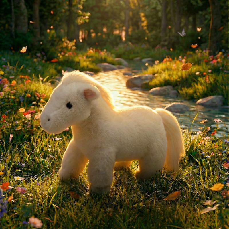 New Product: Wind-facing Pony, Qianlima (a Legendary Horse In Chinese Mythology) Standing And Lying Posture, Zodiac Horse Mascot, Plush Toy Figurine