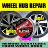 Universal Motorcycle Wheel Repair Paste 100g - Scratch and Fade Remover for Aluminum and Chrome Rims, Tire Polish In Black, Whit