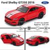 LLB4 MSZ 5-inch Alloy Car Model 2016 Ford Shelby GT350 Rebound Function Static Model Alloy Die-casting Car Model Collection Gift Toy