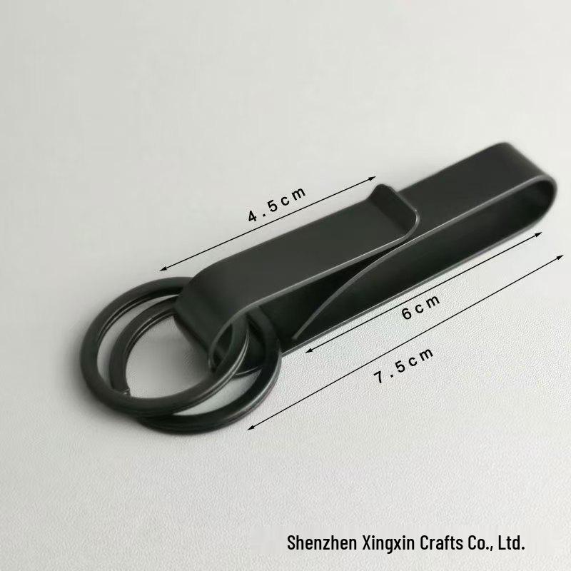 Premium Large Key Clip Belt Buckle with Compact Stainless Steel Design - Convenient EDC