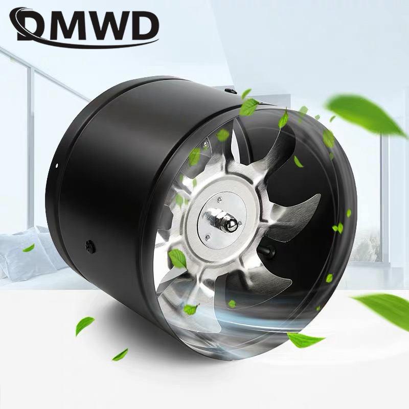 4/6 inç Egzoz fanı 4“6” Mutfak Banyo İçin Hava Vantilatörü Mini Aspiratör 1.5M kablolu Metal Boru Kanal Fanı 110V 220V