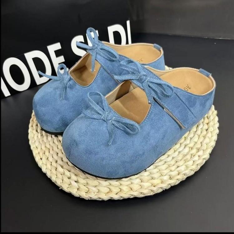 

Балетки розовые с квадратным носком и скрытой платформой, женские, новая мода 2025, с бантом, в сказочном стиле, туфли Мэри Джейн 41