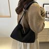 Chic Versatile Pillow Bag With Spacious Interior And Soft Pu Material Ideal For Streetwear Fans Available In Black Brown Coffee
