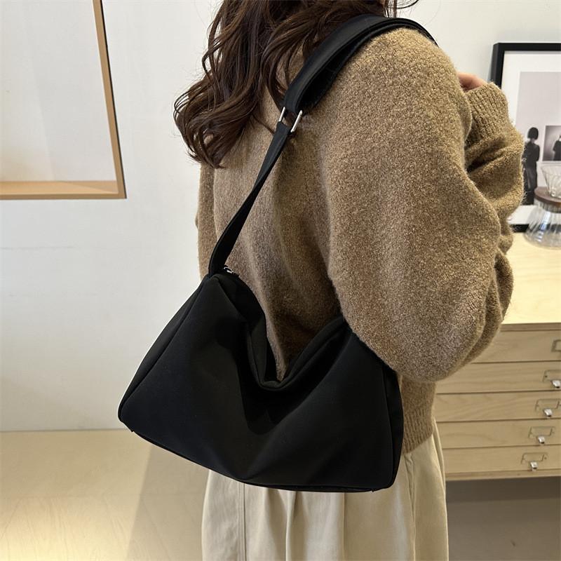 Chic Versatile Pillow Bag With Spacious Interior And Soft Pu Material Ideal For Streetwear Fans Available In Black Brown Coffee