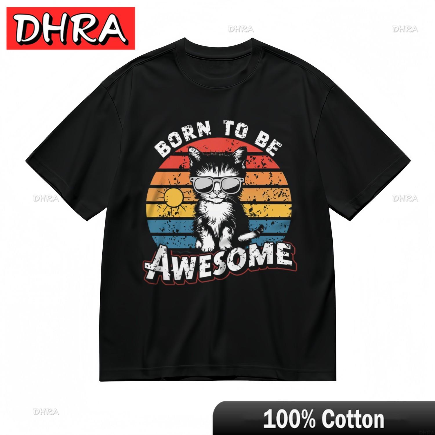 

Womens Fashion Comfortable Classic TShirt Awesome Cat Printed 100 Cotton Tee Tees for Gym Shirts Women Austria Ropa Hombre 4XL