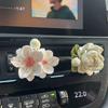 Jasmine Car Air Freshener - Floral Vent Decoration & Stone Diffuser, High-End Fragrance.