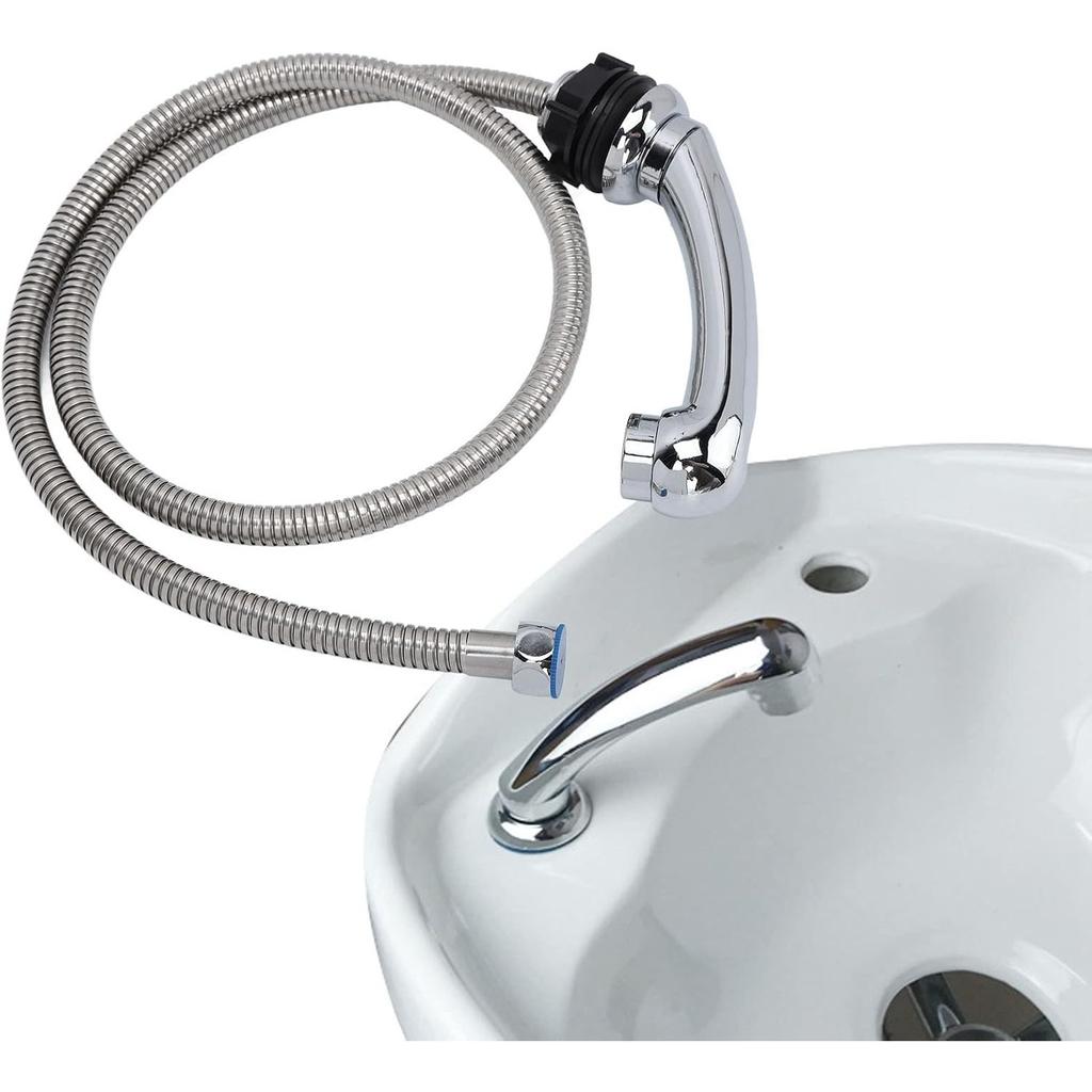 Salon Shampoo Bowl Faucet, Professional Faucet Sprayer Hose Kit for Beauty Shampoo Bed Bowl and Backwash Unit