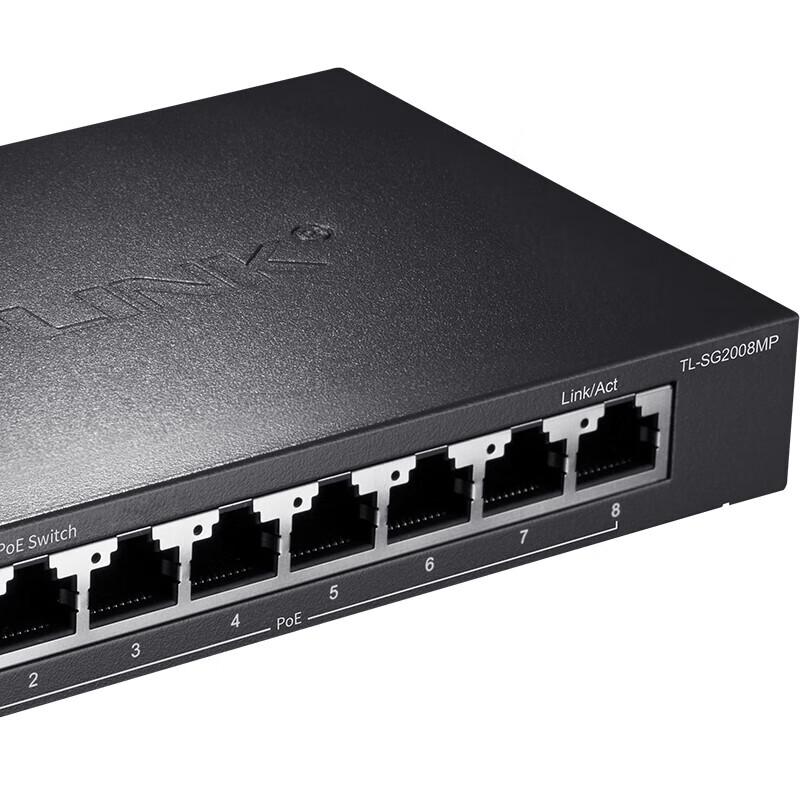 TP-Link TL-SG2008MP 8-Port Full Gigabit Web-Managed PoE Switch