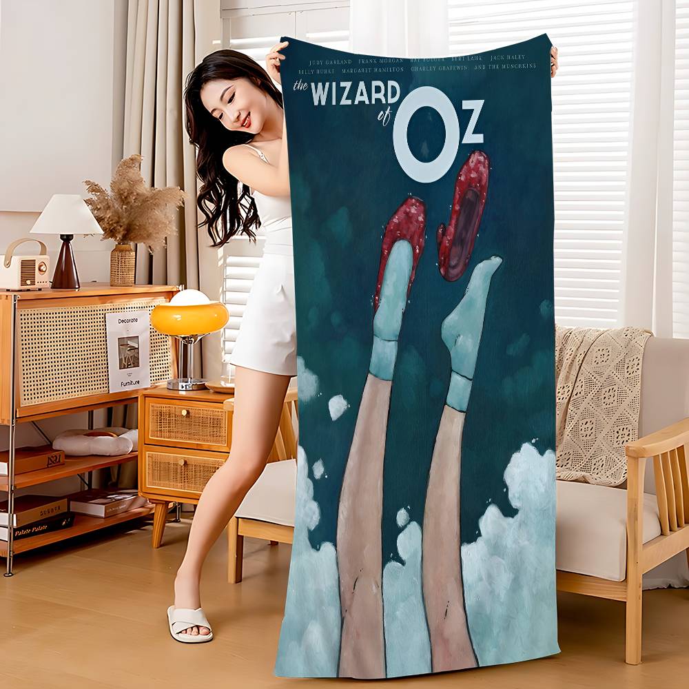 The W-Wizard of O-Oz Big Microfiber Beach Towels Quick Dry Towel Sand Beach Towels Pool Towel for Travel Swim Pool Yoga