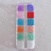 12 Grids/Box 3D Nail Art Charms Mix Round Colorful Pearls Beads Jewelry Manicure Craft  Accessories For Decoration