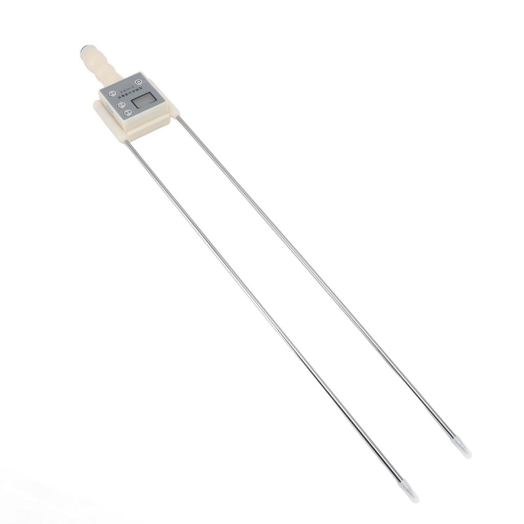Grain Moisture Meter Rapid Measurement LED High Definition Display Dual Steel Needle Grass Straw Moisture Detector