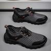 22. New Wading Sandals Summer Mesh Hole Hollow Breathable Travel Black Beach Shoes
