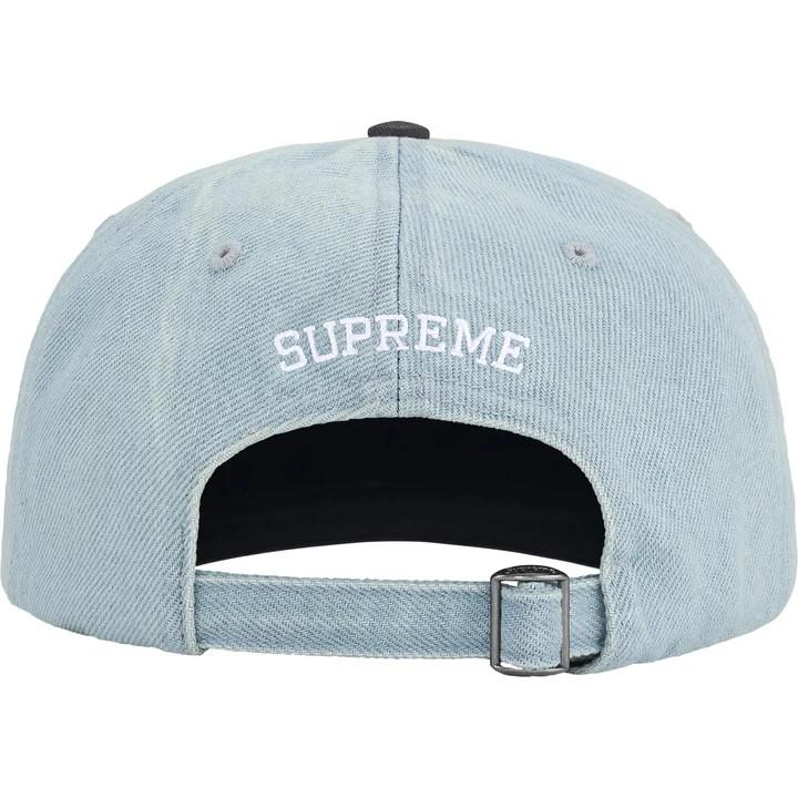 Supreme Pigment Coated 2-Tone S Logo 6-Panel Denim