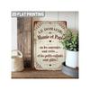 Vintage French Style Metal Wall Art Bedroom Decor Tin Sign Poster