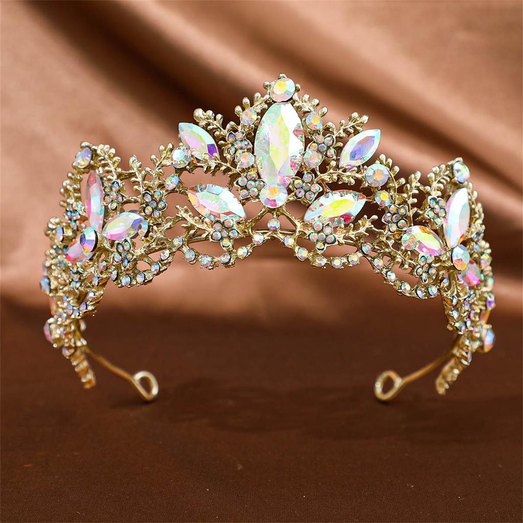 Women's Rhinestone Tiara Crown Crystal Queen Headpiece Hair Accessories Hair Ornament for Weddings and Formal Event