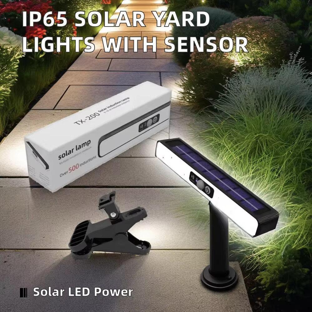 2/4PCS Clip On Solar Lights Outdoor Waterproof Tree Clip LED Motion Sensor Wall Fence Light for Garden Patio Porch Fence Gutter Garage Camping
