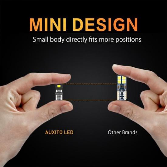 AUXITO T10 White LED Inner Tail Light Bulb Super Bright 2825 168 192 194 175 EOA