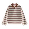 ELLE KIDS Girls' Colorful Striped Preppy Polo T-Shirt