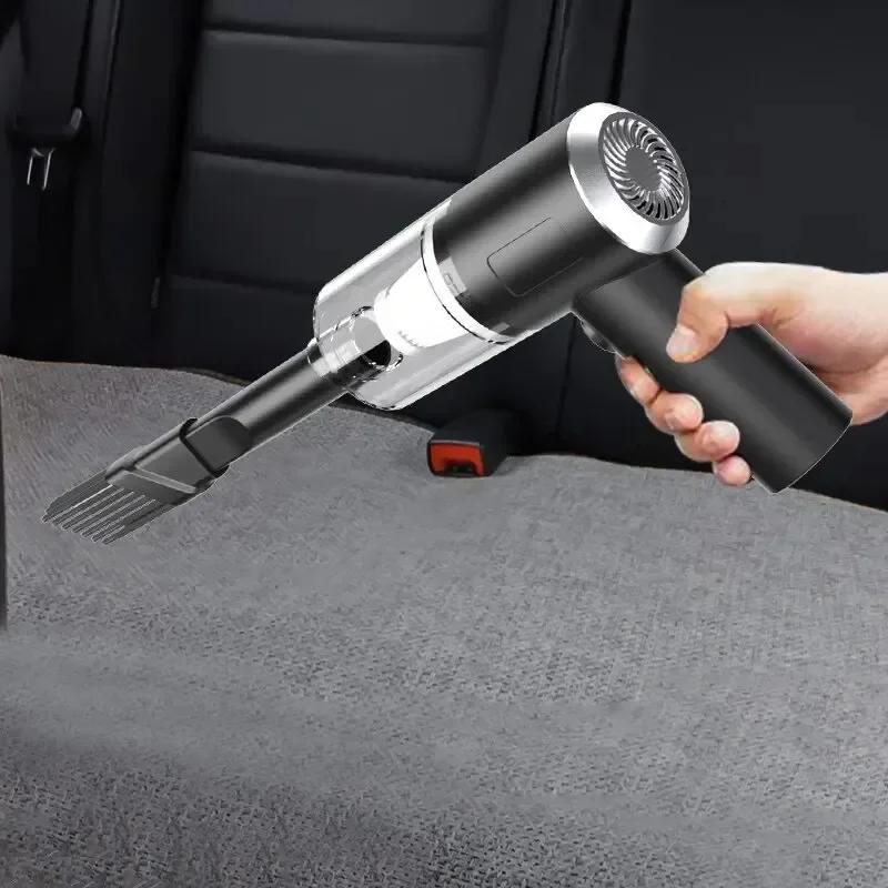 Wireless Handheld Vacuum Cleaner Dual Use for Home and Car High Power Powerful Vacuum Cleaner Black Portable Mini Hoovers