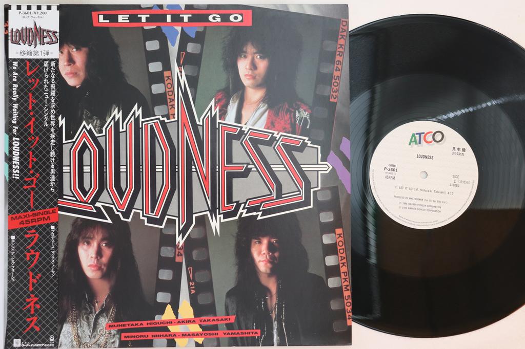 12inch Record LOUDNESS - Let It Go P3601PROMO ATCO 1986 Japan Obi Japanese Pop/Rock Used