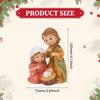 Christmas Nativity Scene Crafts Collectible Decorative Holy Family Figurine Ornament for