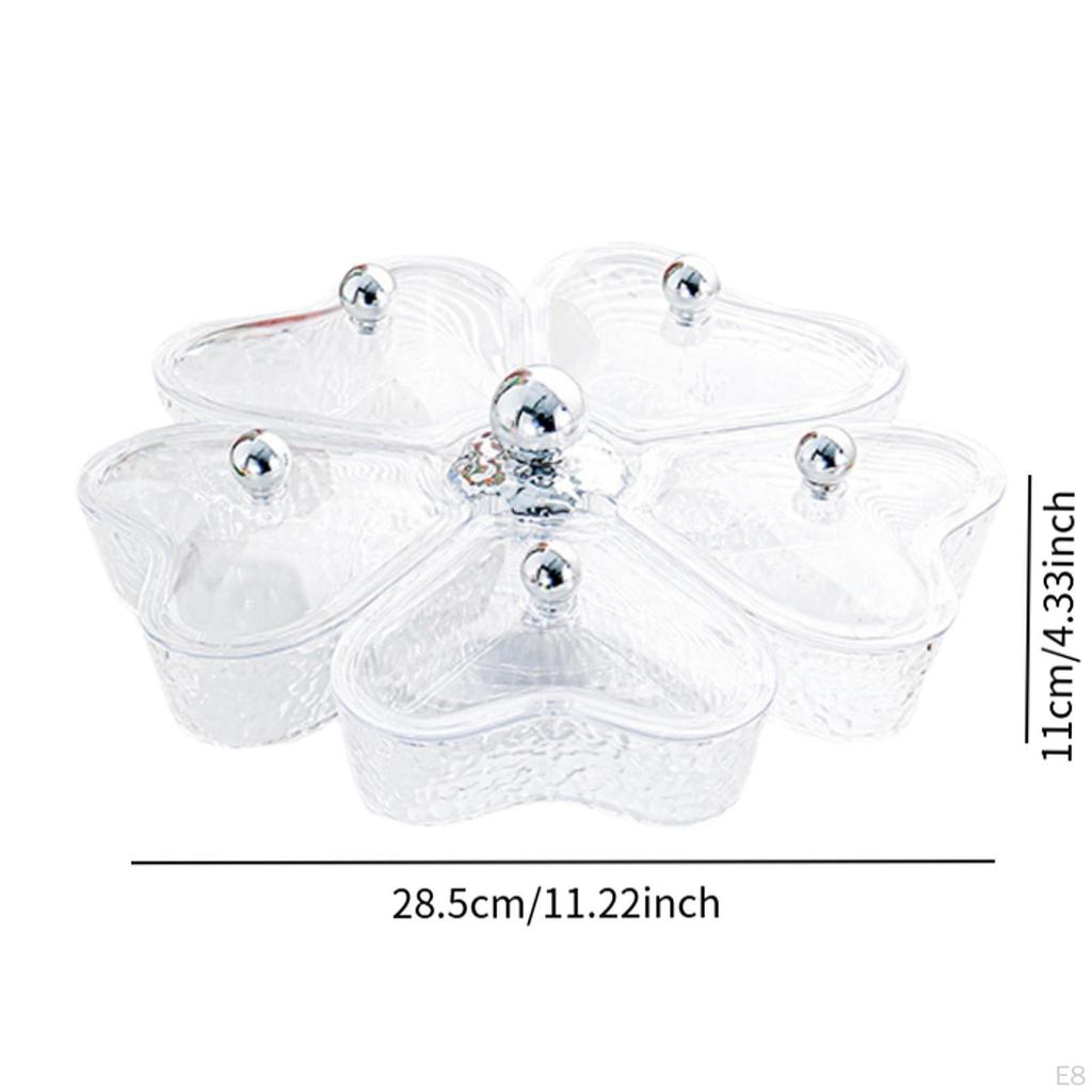 360° Rotating Tray for Dried Fruits and Candy Storage