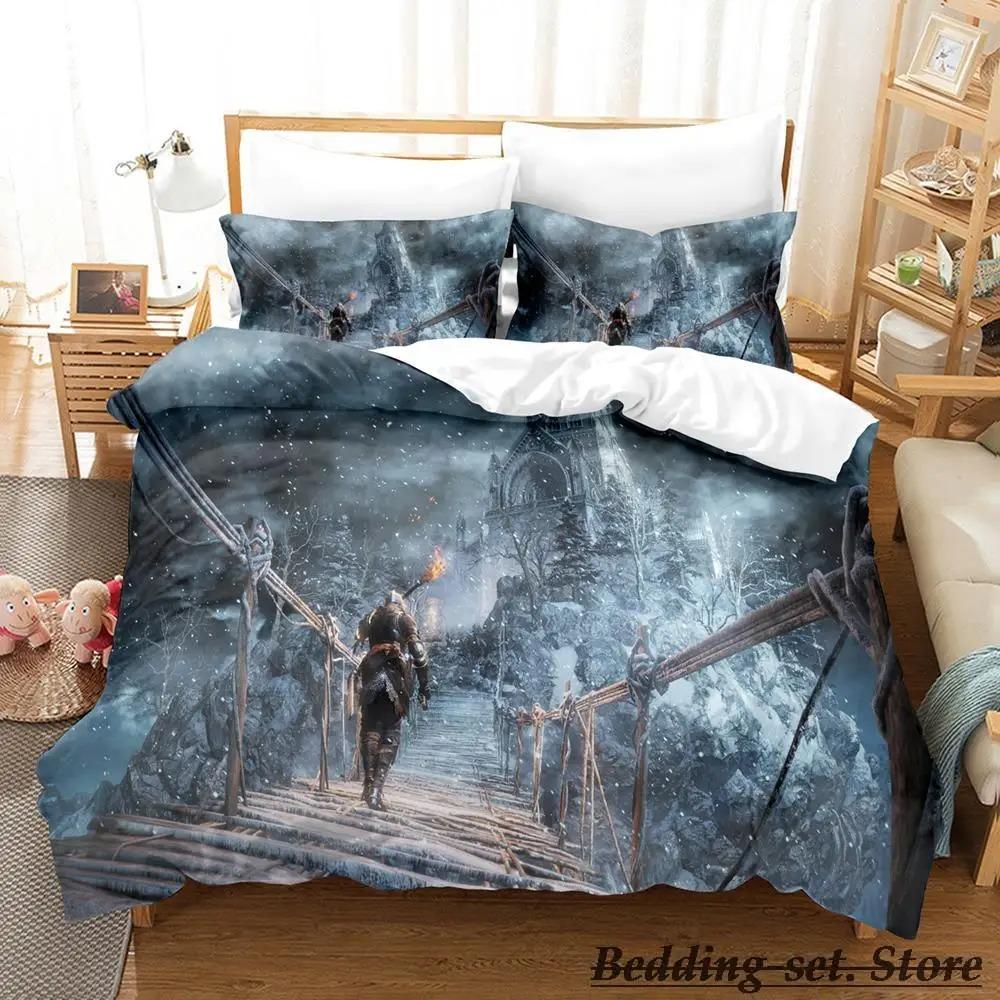 Dark Souls Bedding Set Single Twin Full Queen King Size Bed Set Aldult Kid Bedroom Duvetcover Sets Anime Parure De Lit Bed