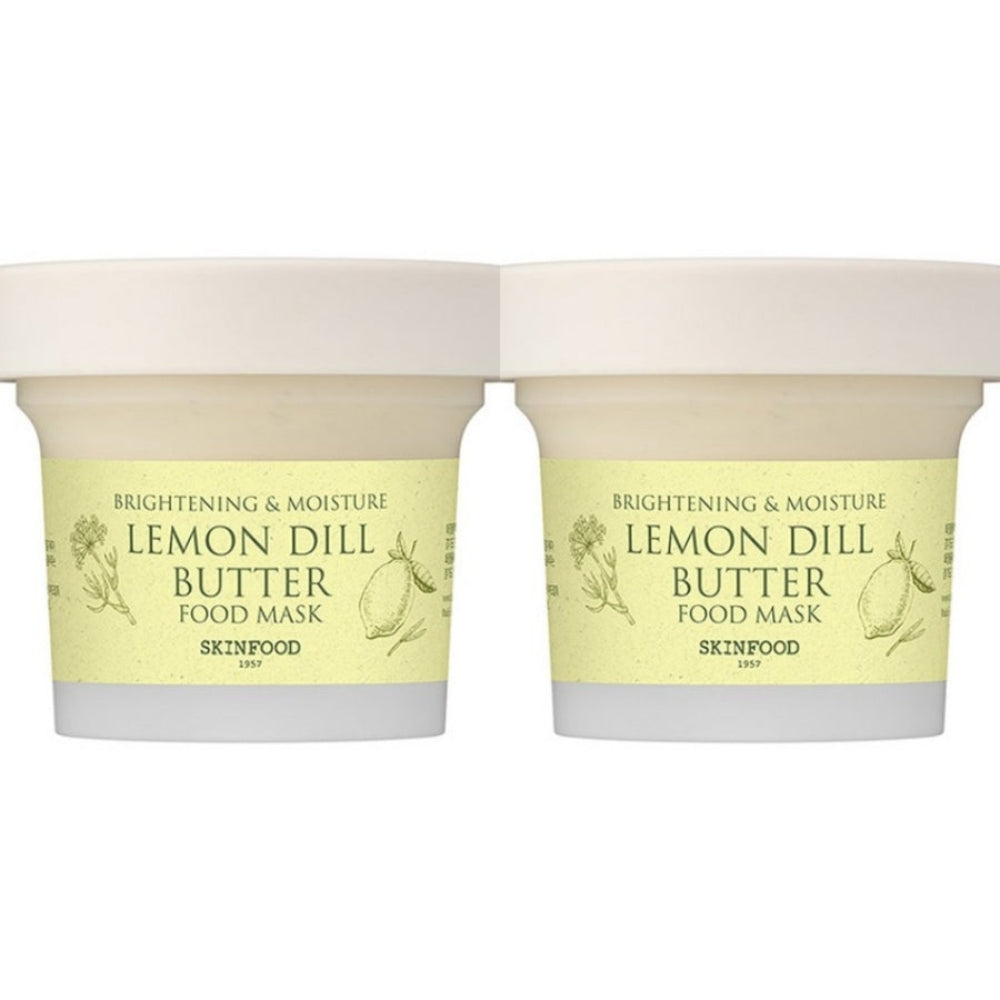 SKINFOOD Zitrone Dill Butter Lebensmittel Maskenpackung 120g*1Stk/2Stk/4Stk