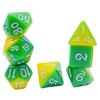 7Pcs Multi-Sided Acrylic Dices Polyhedral Dices Double Color Tabletop Game Dices