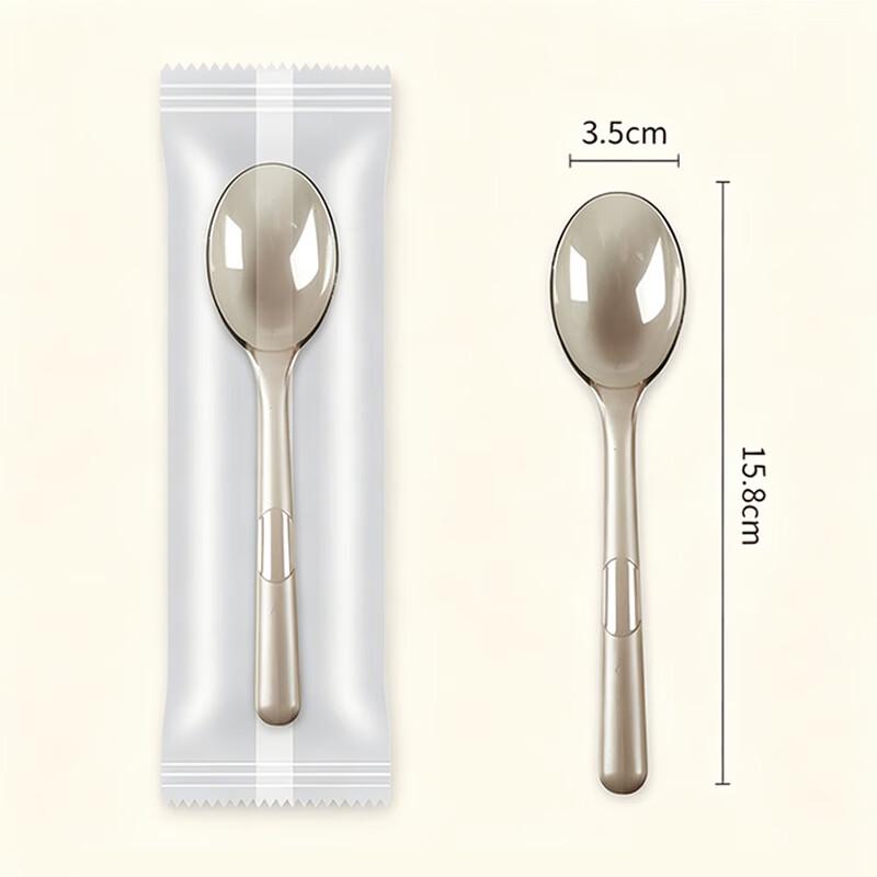 Jiwanggu Individually Wrapped Thickened Plastic Spoons