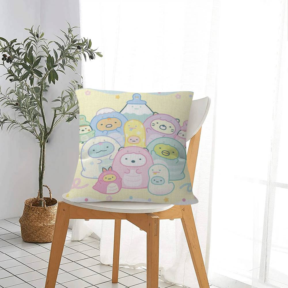 Anime Japan Sumikkogurashi Pillow Cushion Cover Pillowcase Living Room Sofa Home Decor