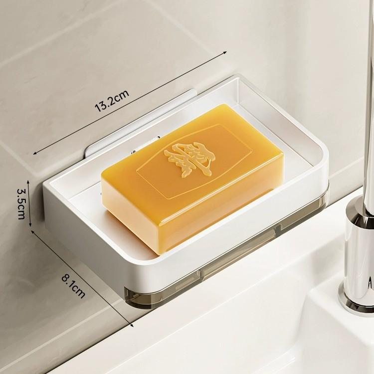 Punch-Free Double-Layer Wall-Mounted Soap Drain Rack