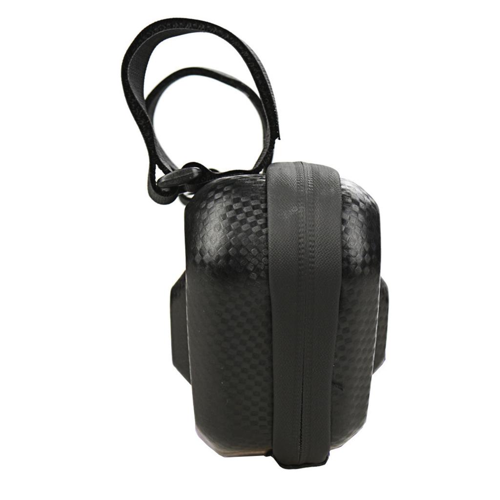 Bike Top Tube Bag Hard Shell Strap Fixing Multifunctional Bike Phone Front Frame Bag for Cycling Black