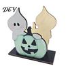 Halloween Party Table Setting Wooden Paper Towel Holder, Vertical Napkin Stand, Retro Dark Style Unique Spooky Souvenir for Home Freestanding