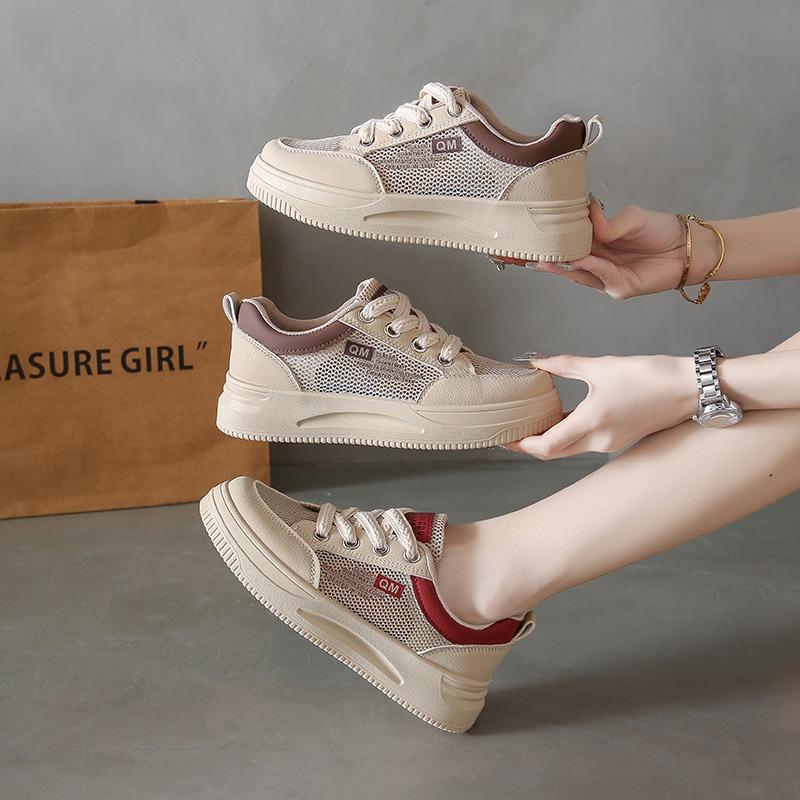 Summer new hollow little white shoes female students thick-soled versatile casual women's shoes 6-
