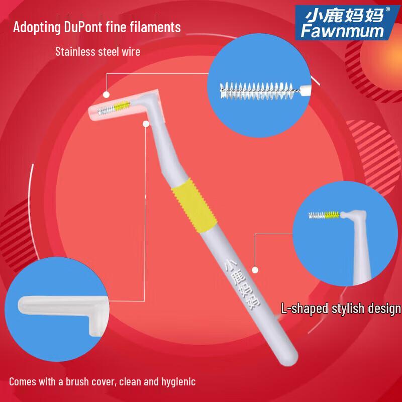Xiao Lu Mama L-Shaped Interdental Brushes, 0.7mm