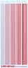 Sankomark Industries Leptogida Water Transfer Line Decals for Plastic 9 X Models, Red, 21cm, G-22