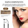 Folding Angle Scalloped Lash Brush - Angled Eyelash Separator Tool Mascara Brush, Multifunctional Curled Eyelash Brush for Upper Lower Eye Lash(3PCS)