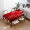 Christmas Tablecloths Holiday Decorations Santa Claus Printed Home Kitchen Table Stain -Resistant Tablecloths  Year Gifts
