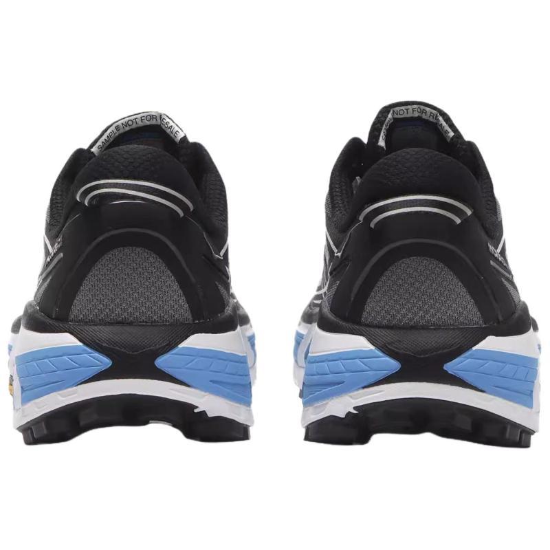 HOKA ONE ONE Mafate Speed 2 Anti Slip Wear Resistant Low Top Running Shoes Unisex Black White Sneakers 1126851-BWHT