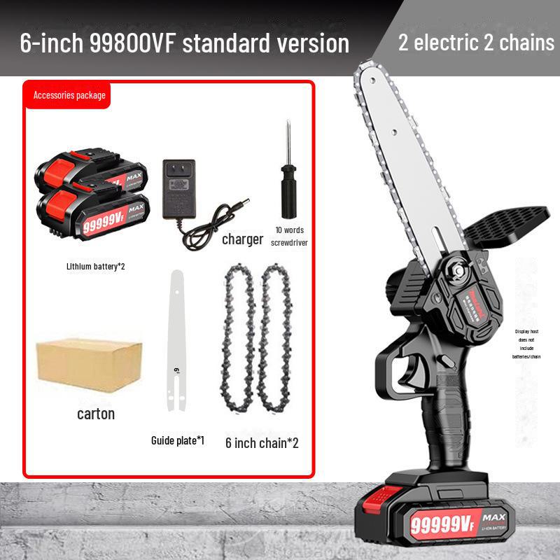 Przenośna bezszczotkowa akumulatorowa piła łańcuchowa - Akumulatorowa piła do przycinania litowo-jonowa do użytku jedną ręką