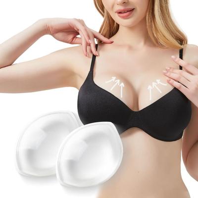 Coussinets d'allaitement doux Rembourrage en silicone Rehausseur de poitrine Inserts Chauds Coussinets d'allaitement pour Bikini Maillot de bain