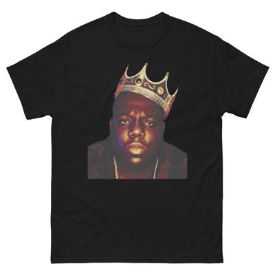 Notorious BIG Biggie Smalls Koningskroon Portret T-shirt Vintage Hip Hop Rap Tee