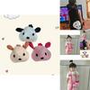 Adorable Cartoon Shoulder Bag For Kids Cute Knitted Animal Pattern Preschool Use