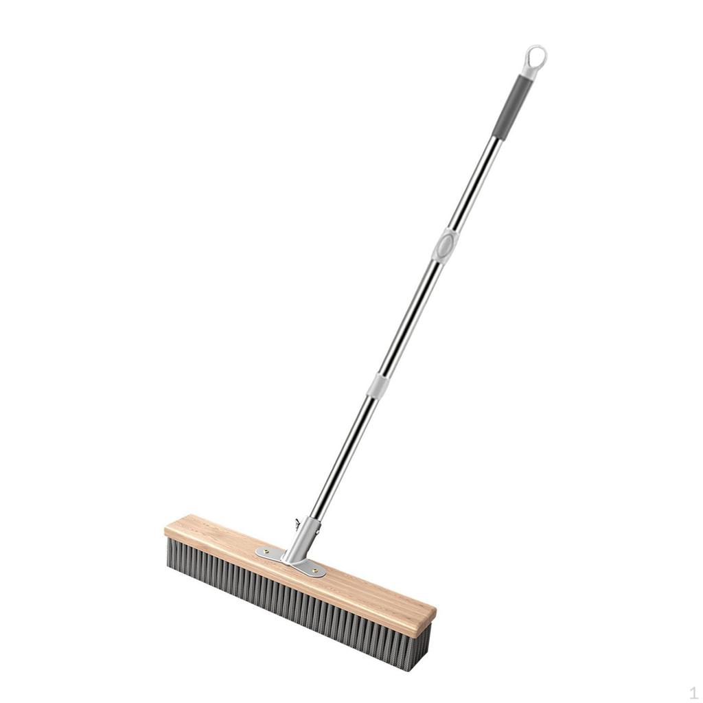 Cleaning Brush Made of Stainless Steel And Wood with Strong Dirt Removal for Patio, Sidewalk